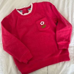 Mini Boden Broderie Flower Sweatshirt